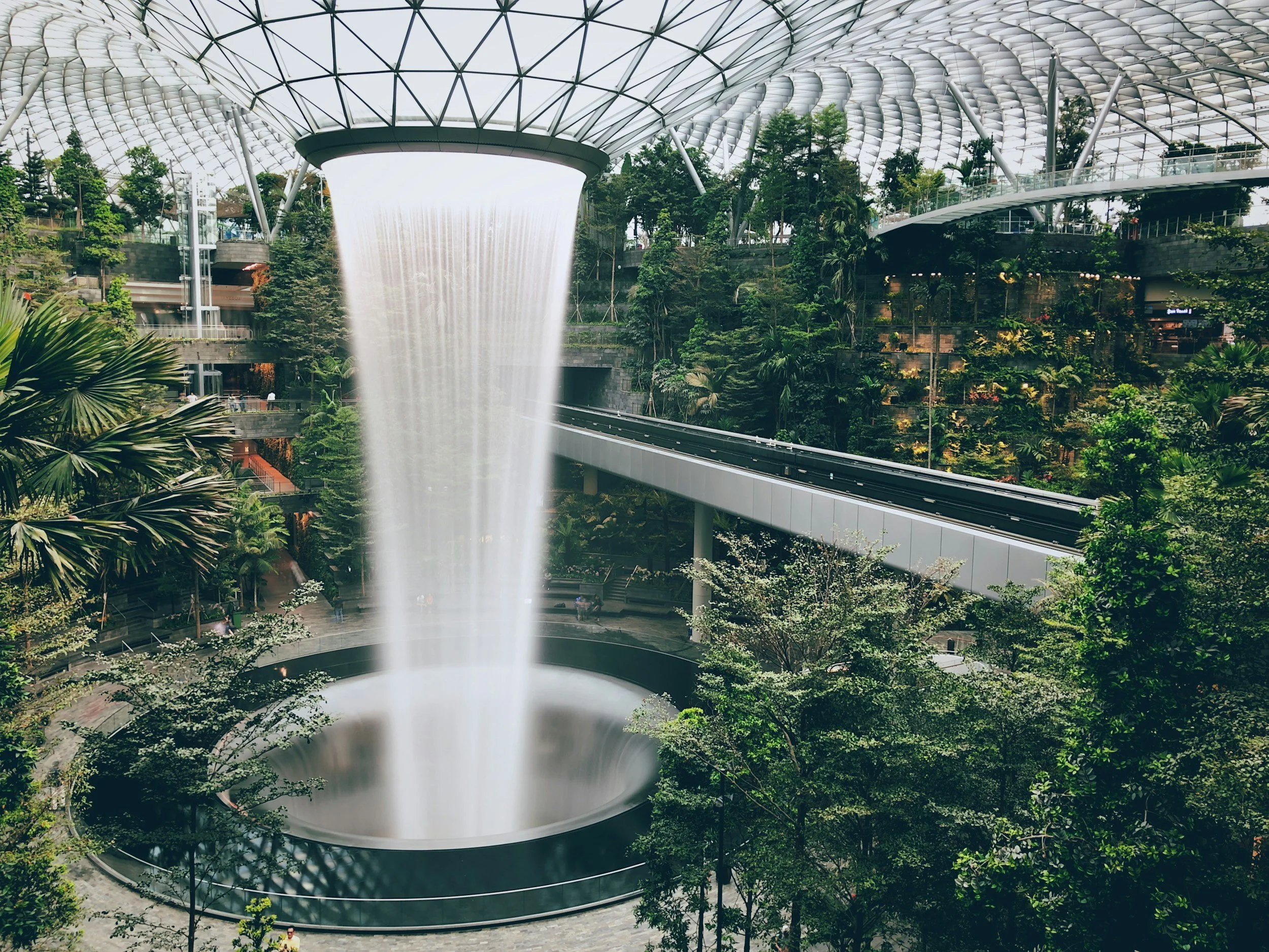 The Singapore Jewel-Singapore inside waterfall-Jewel Changi Airport