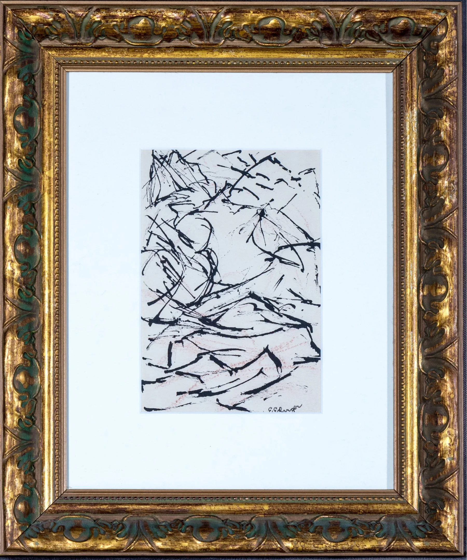 Elizabeth Erlanger Abstract Mixed Media On Paper