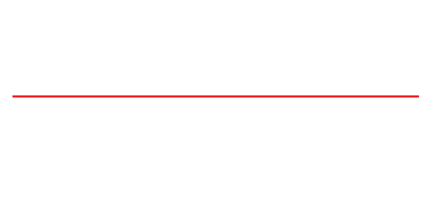 Black background with bold white text that says, "MEDIA WITH PURPOSE. MARKETING BUILT TO SCALE." A red underline beneath the first line. Smaller white text underneath reads, "WE BUILD BRANDS PEOPLE TRUST, THEN TURN THAT TRUST INTO GROWTH."