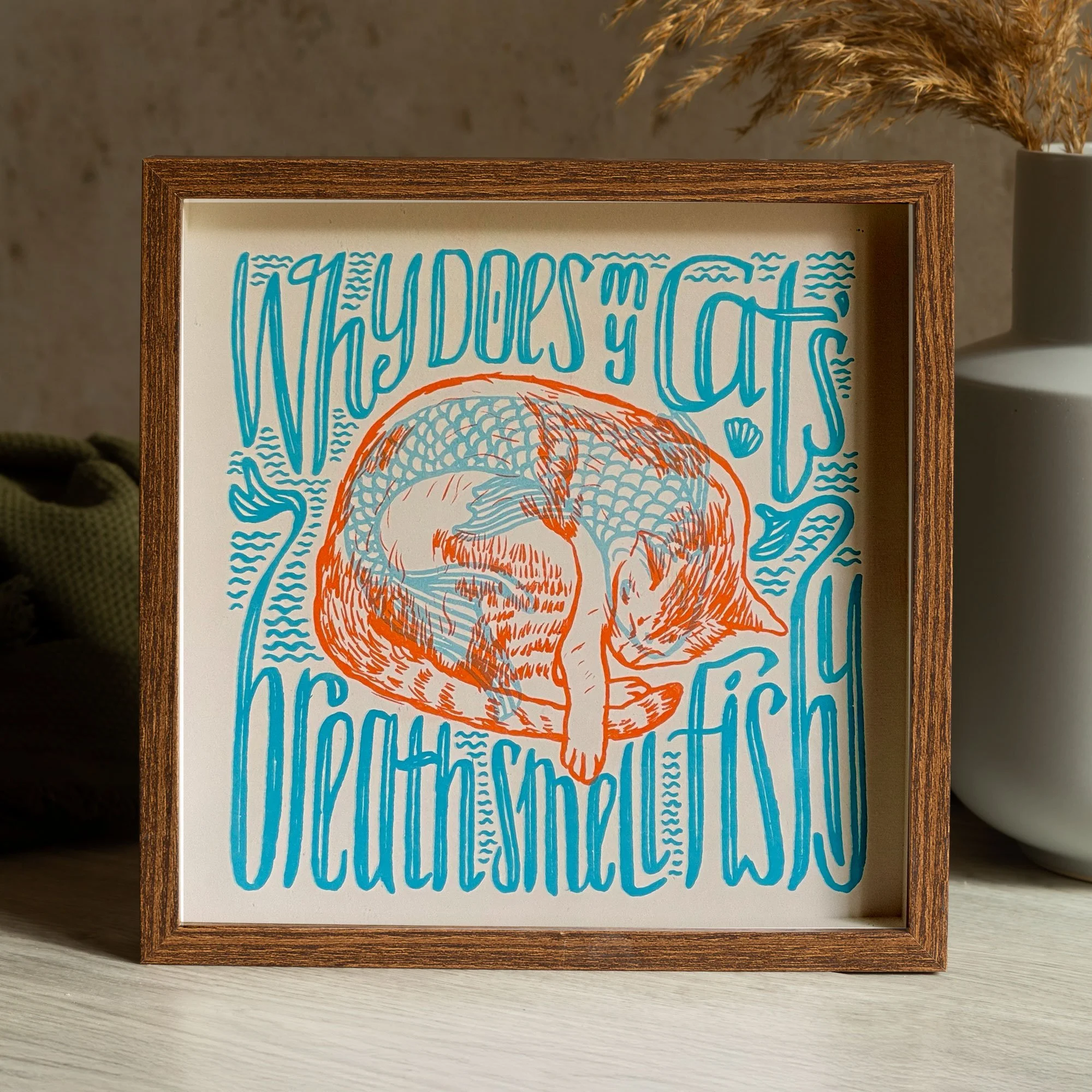 Why does my cat's breath smell fishy