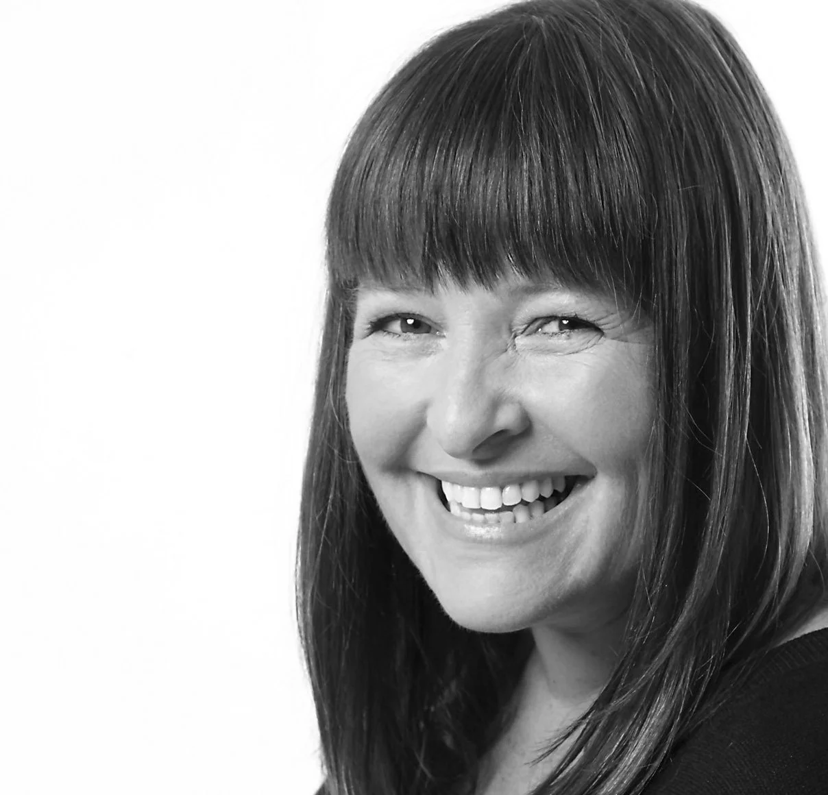 Black and white portrait of Jacqueline Loch