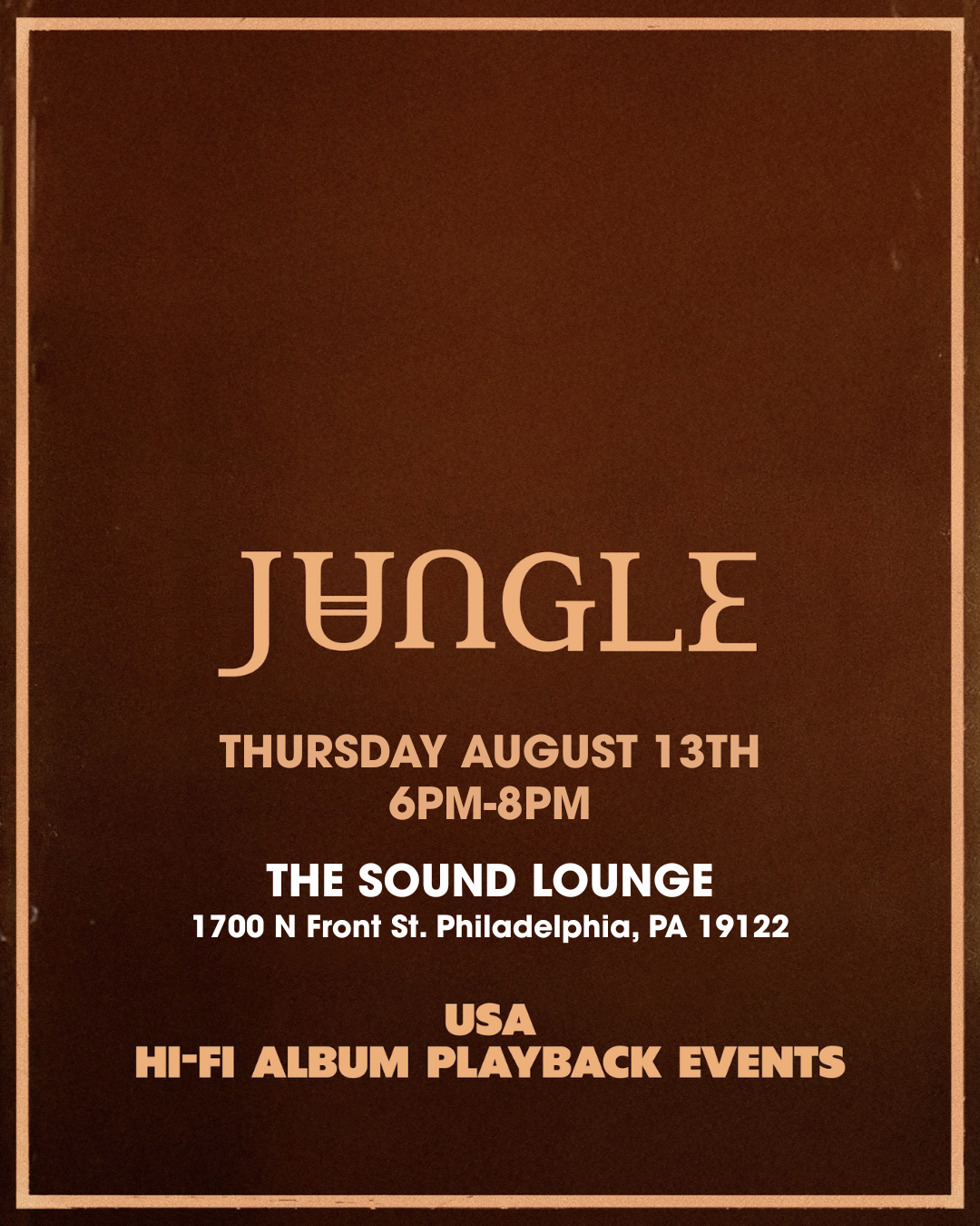 Jungle - Sunshine : Listening Session