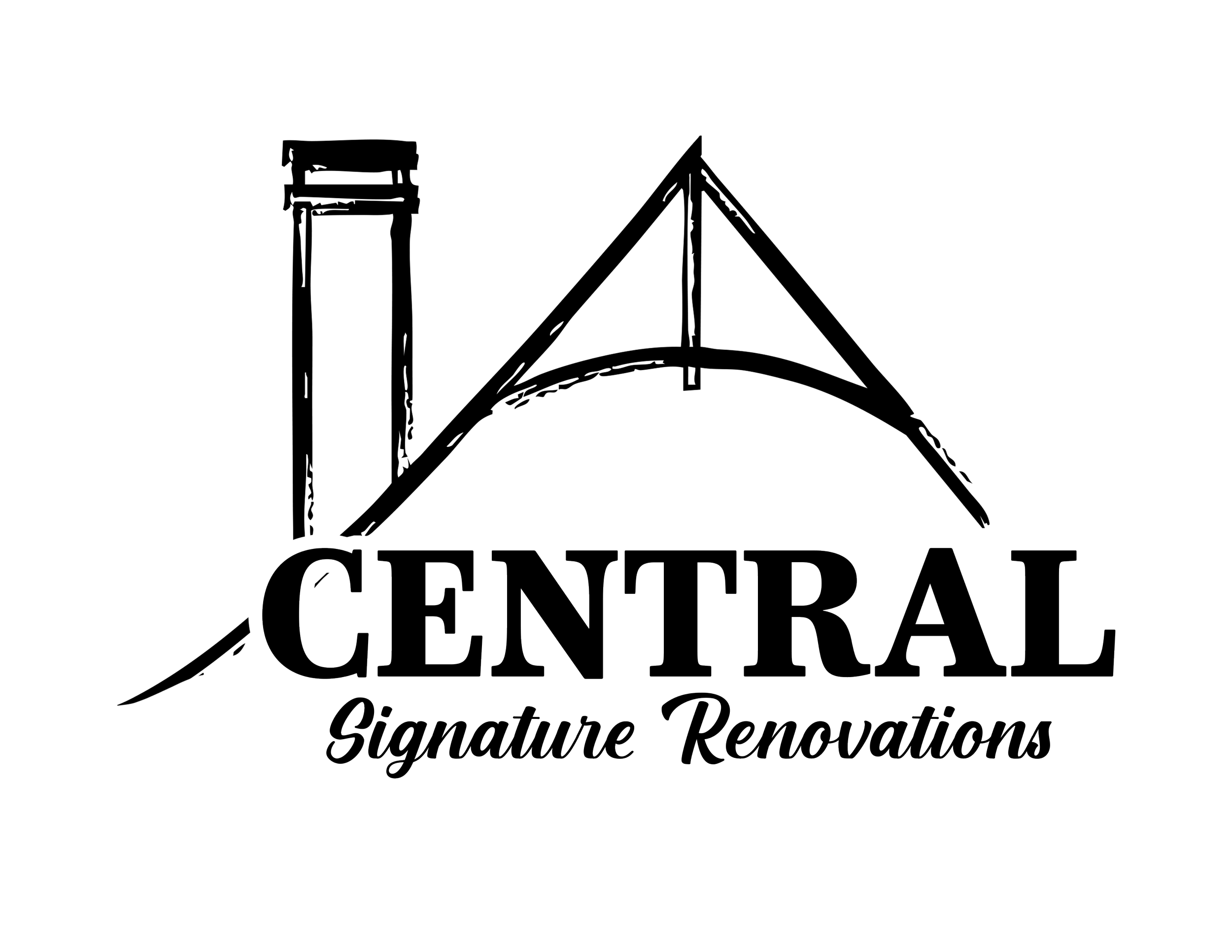 Company logo for Central Signature Renovations, featuring stylized text and a decorative graphic element above.