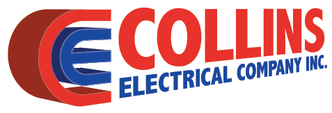 Logo of Collins Electrical Company Inc. with a stylized red and blue design.