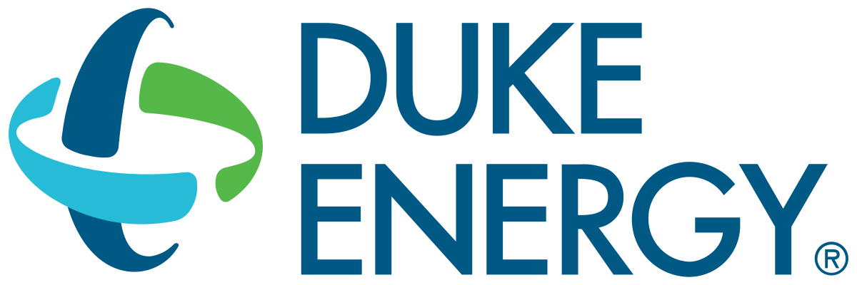Duke Energy logo with a stylized globe and green, blue, and teal colors.
