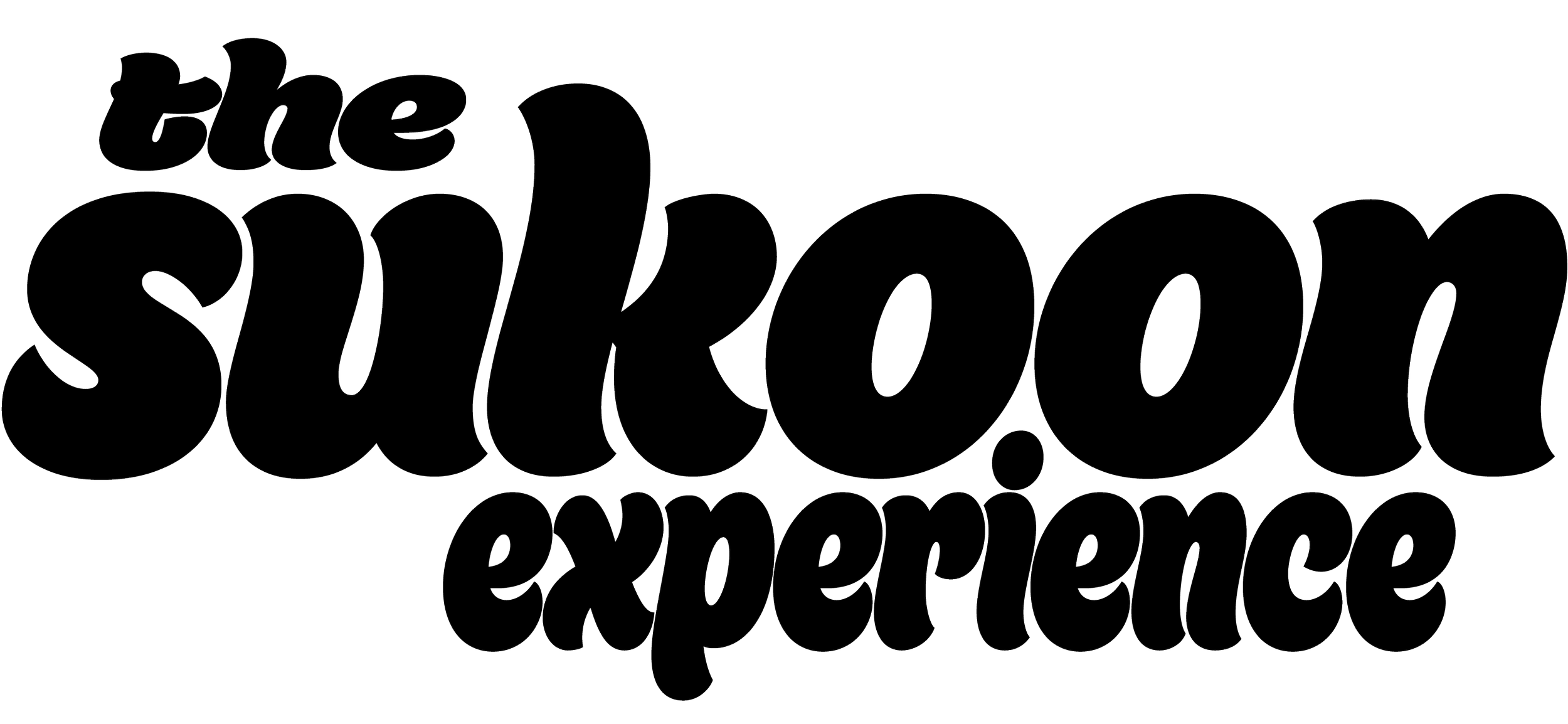 Text that says 'The Shock experience' in large, bubbly, black lettering.