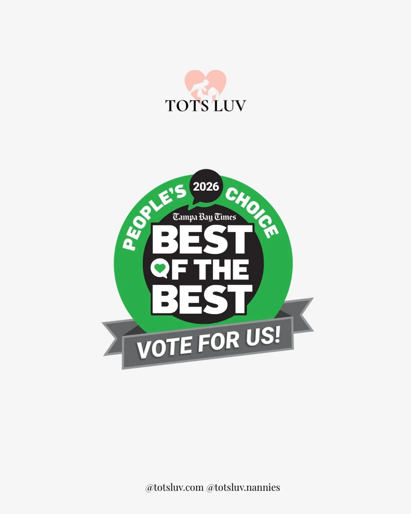We&rsquo;re grateful to be nominated for Best of the Bay 🤍

Tots Luv Childcare partners with families to find trusted nanny care in their homes&mdash;support that feels steady, personal, and built around real life.

What we care about most is simple