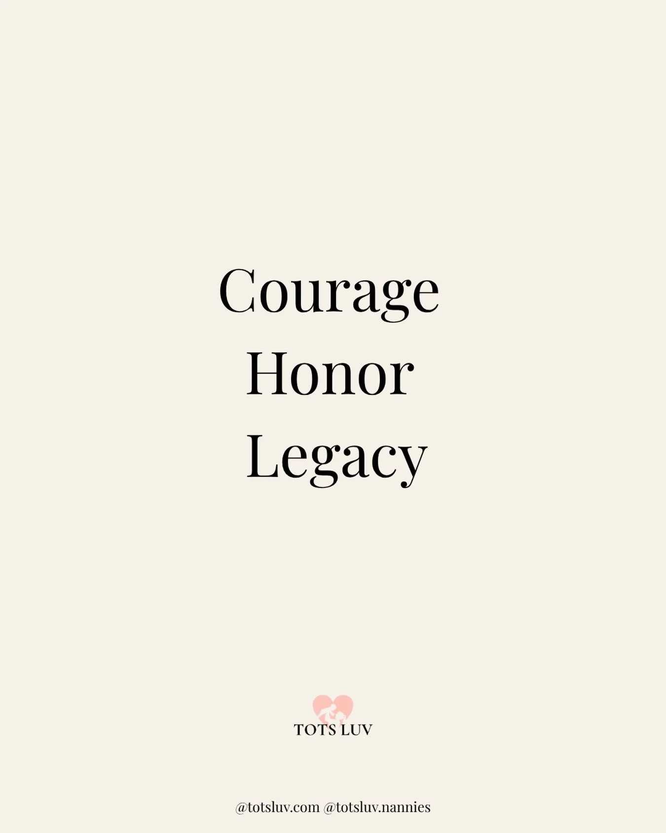 Courage. Honor. Legacy.

Today we pause to remember those who served and sacrificed for the freedom we live in.

With gratitude,
Tots Luv Childcare Family

#honorandremember #memorialday #gratitude