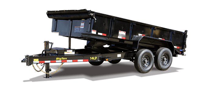 14LP Heavy Duty Ultra Low-Profile Dump Trailer Rental – Jacksonville, FL