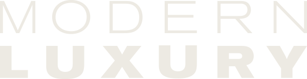 Text that says "MODERN LUXURY" in a minimalist design.