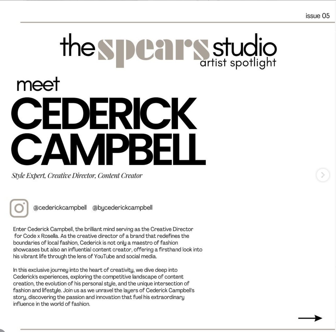 Meet Cederick Campbell.