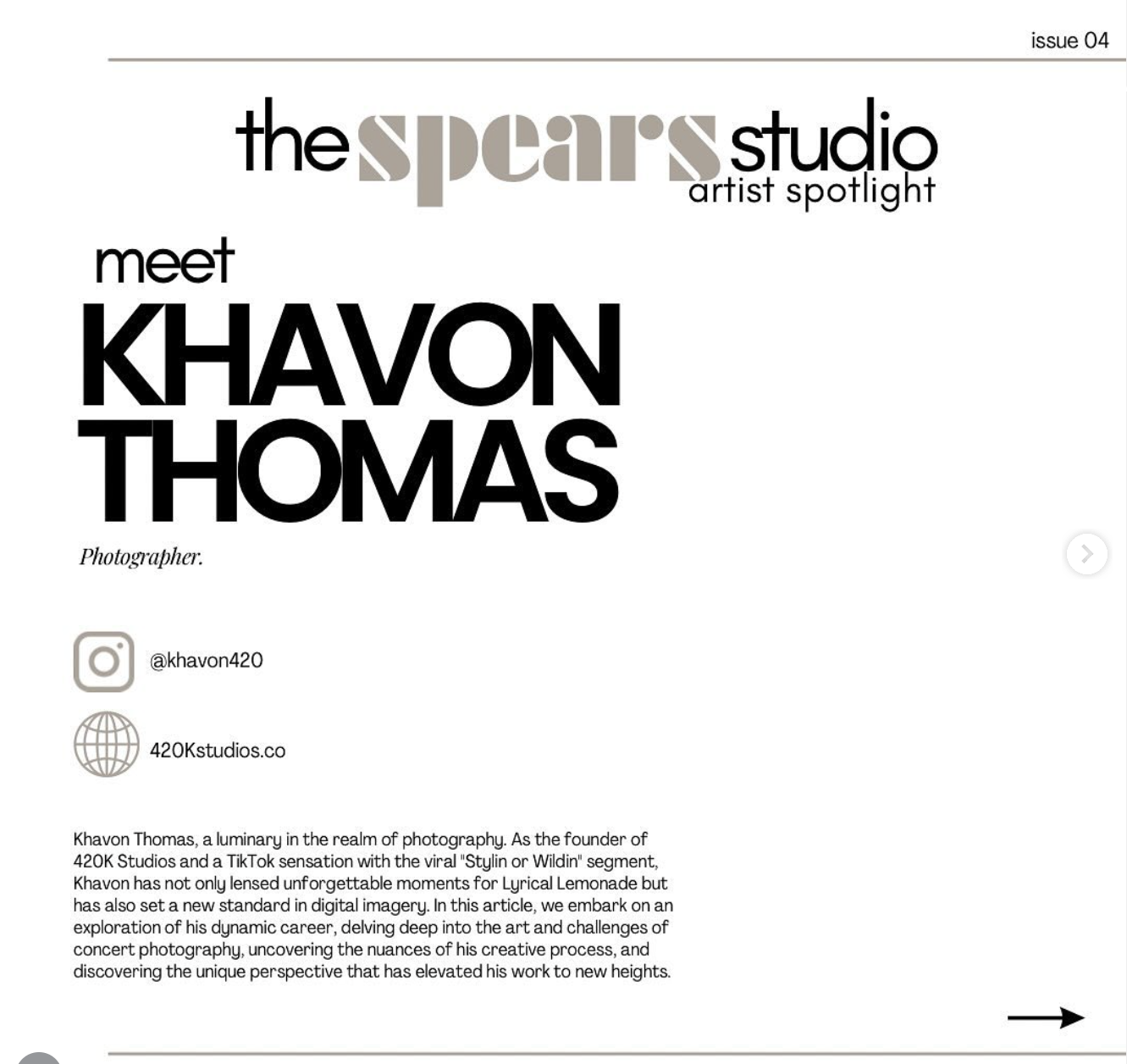 Meet Khavon Thomas.