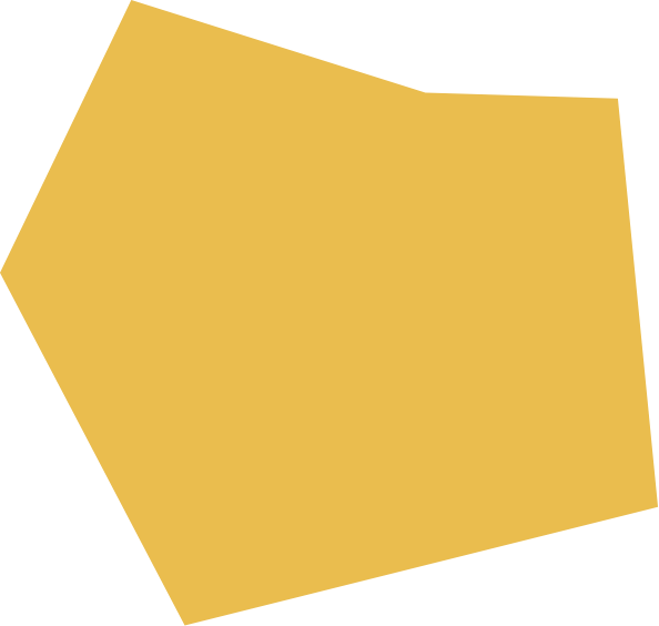 A yellow irregular polygon shape against a black background