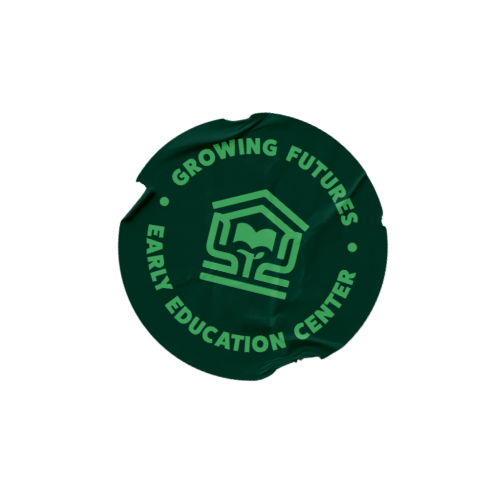 Logo of Growing Futures Early Education Center with a graduation cap and open book icon.