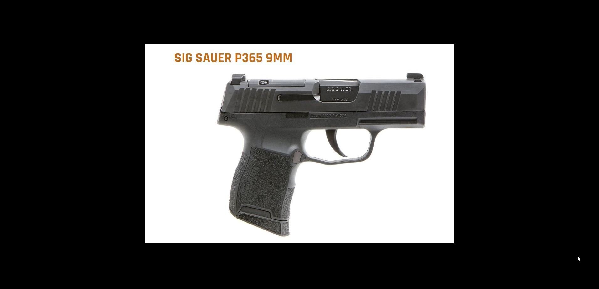 Sig Sauer P365 Nitron 9mm – Micro-Compact Concealed Carry Pistol (10rd)  Looking for a concealed carry pistol near Maple Valley or Black Diamond? The Sig P365 is one of the top choices  $489
