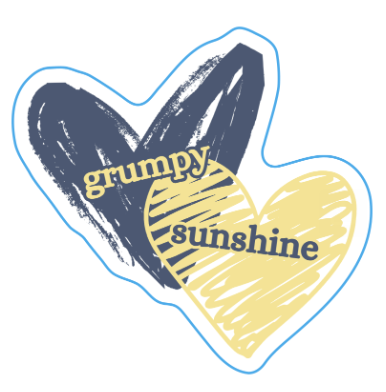 grumpy x sunshine sticker