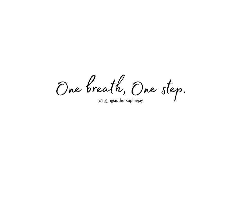 One breath, One step sticker