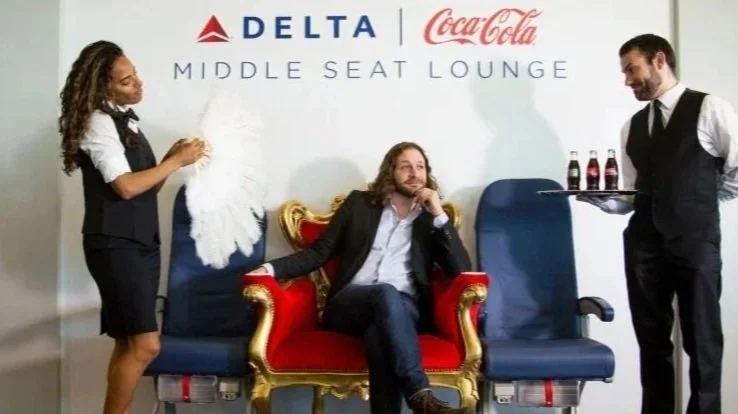 Coke & Delta "Middle Seat Lounge"
