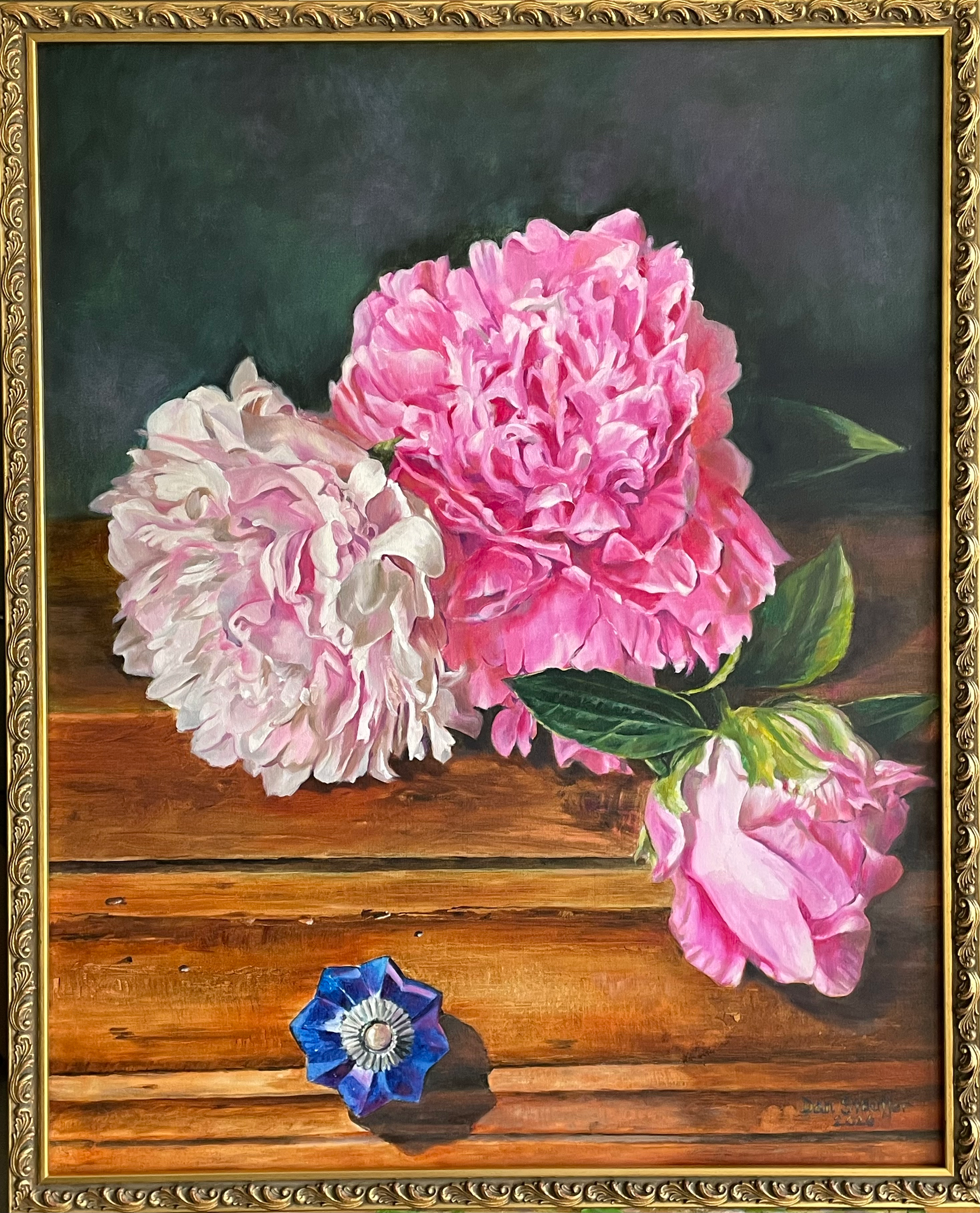 Peonies and Moth Balls, 2026, 24x30 Oil on Canvas. 