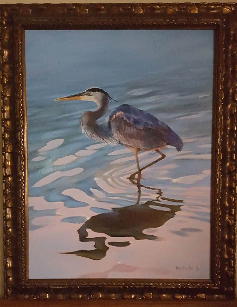Peace Valley Heron, 2016, 30x48 Oil on canvas. SOLD
