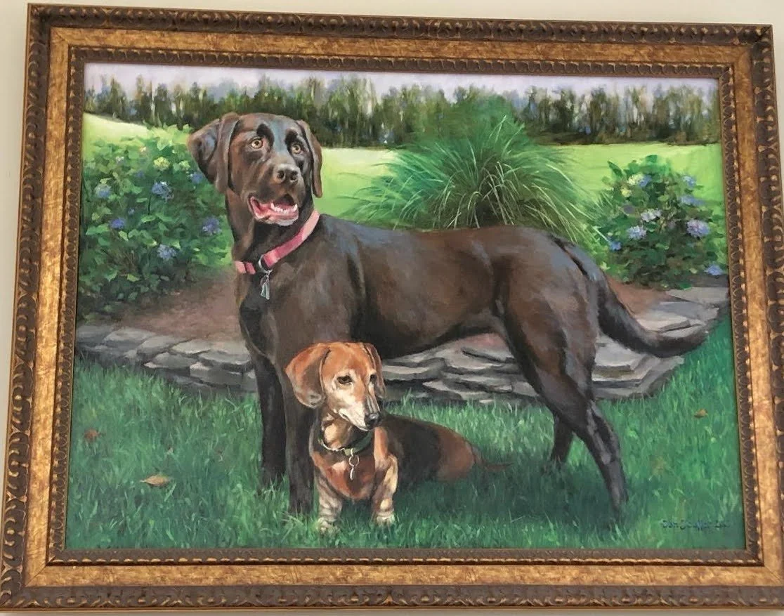 Maya and Rudy, 2016, 32x48 Oil on Canvas. SOLD