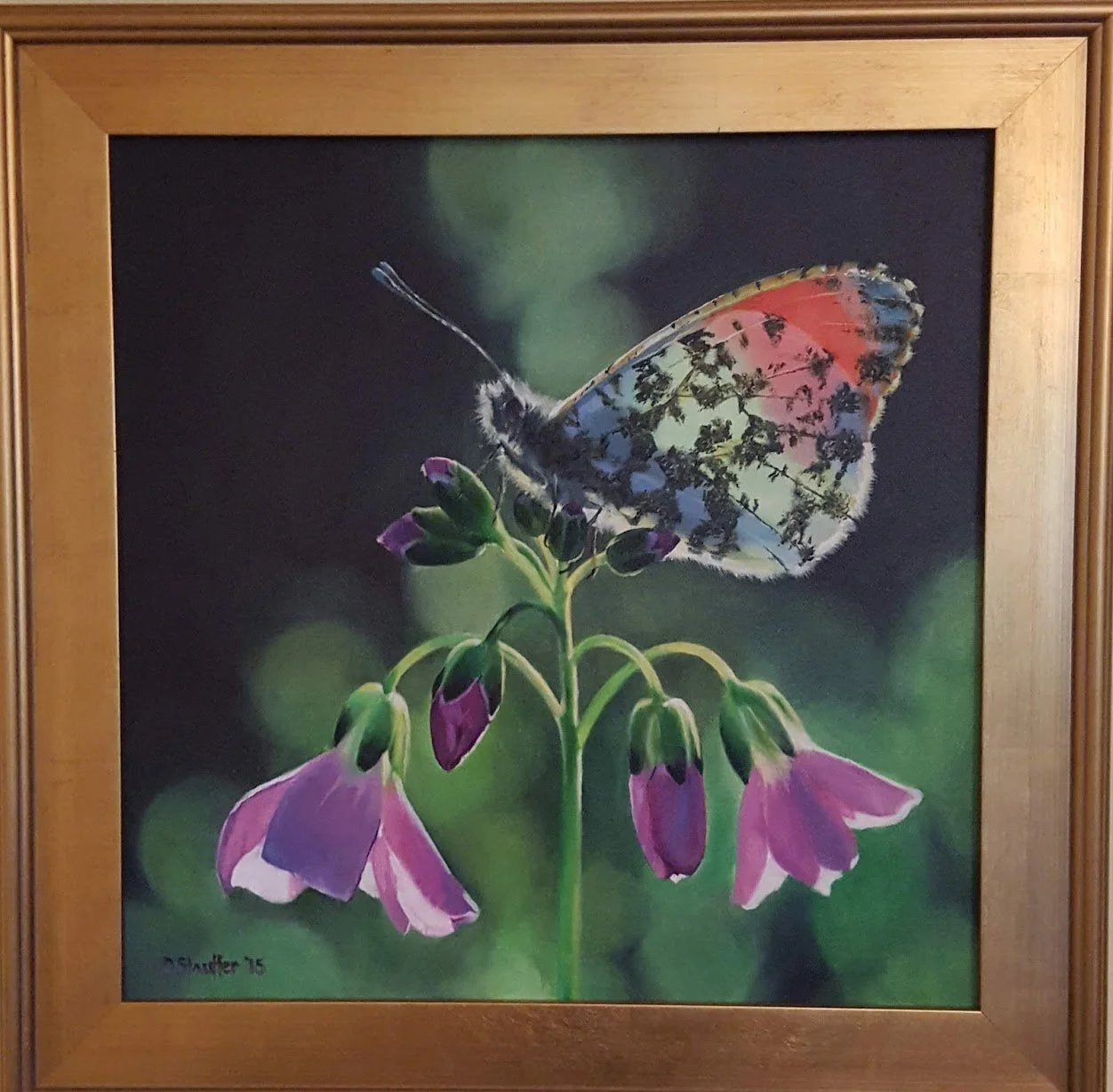 Metalmark Butterfly, 2015, Oil on Canvas. SOLD