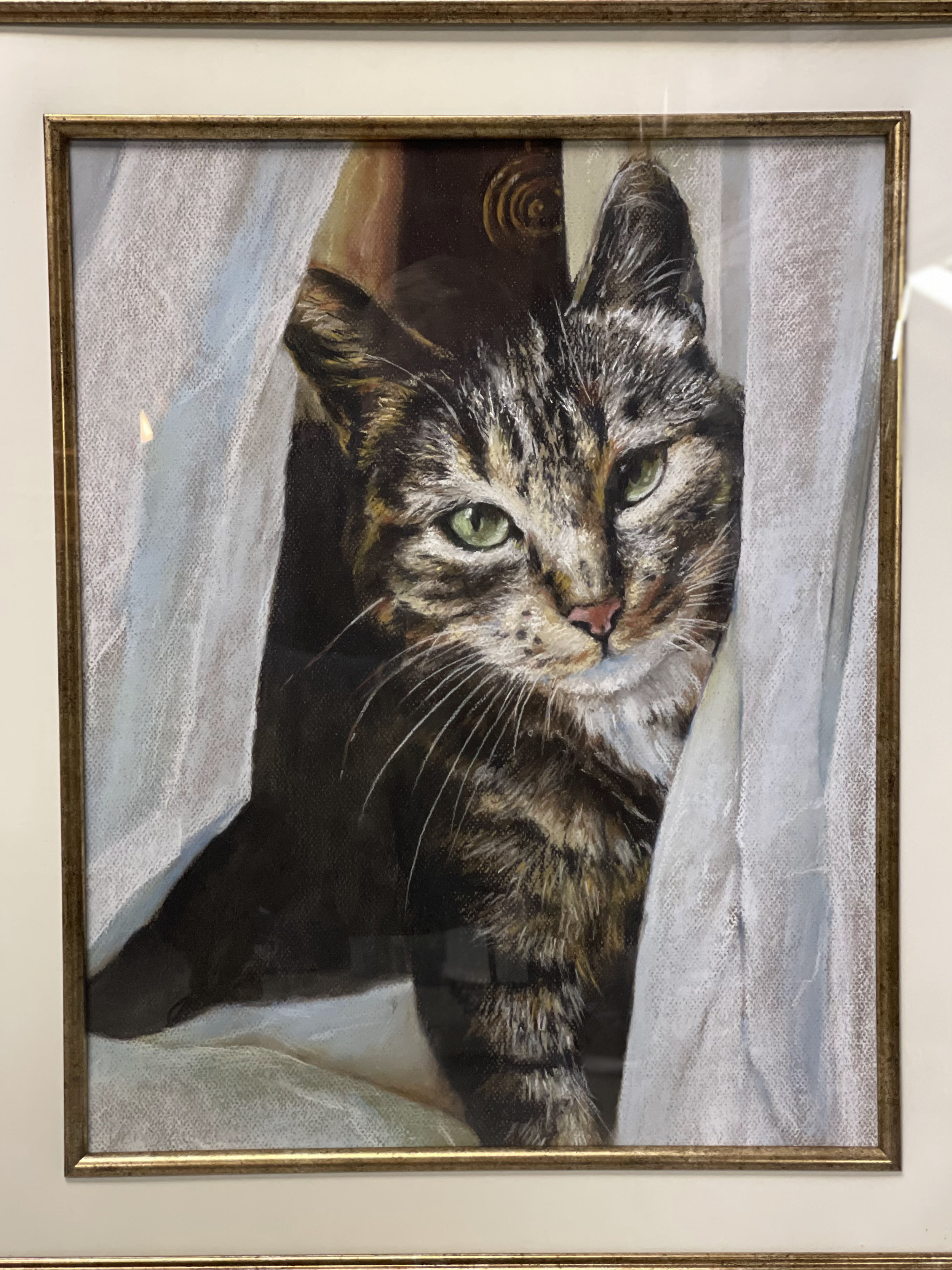 Xena, 2023, 24x30 Pastel on Paper. SOLD