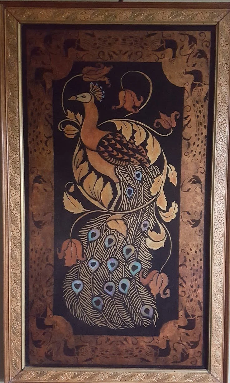 Peacock, 2012, Acrylic on Board. SOLD