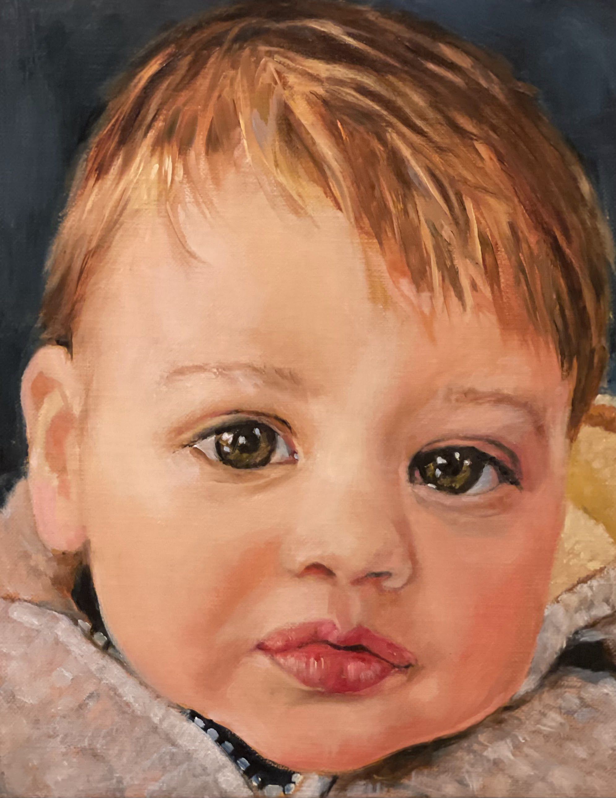 Hughie, 2024, 8x11 Oil on Linen. PRIVATE COLLECTION