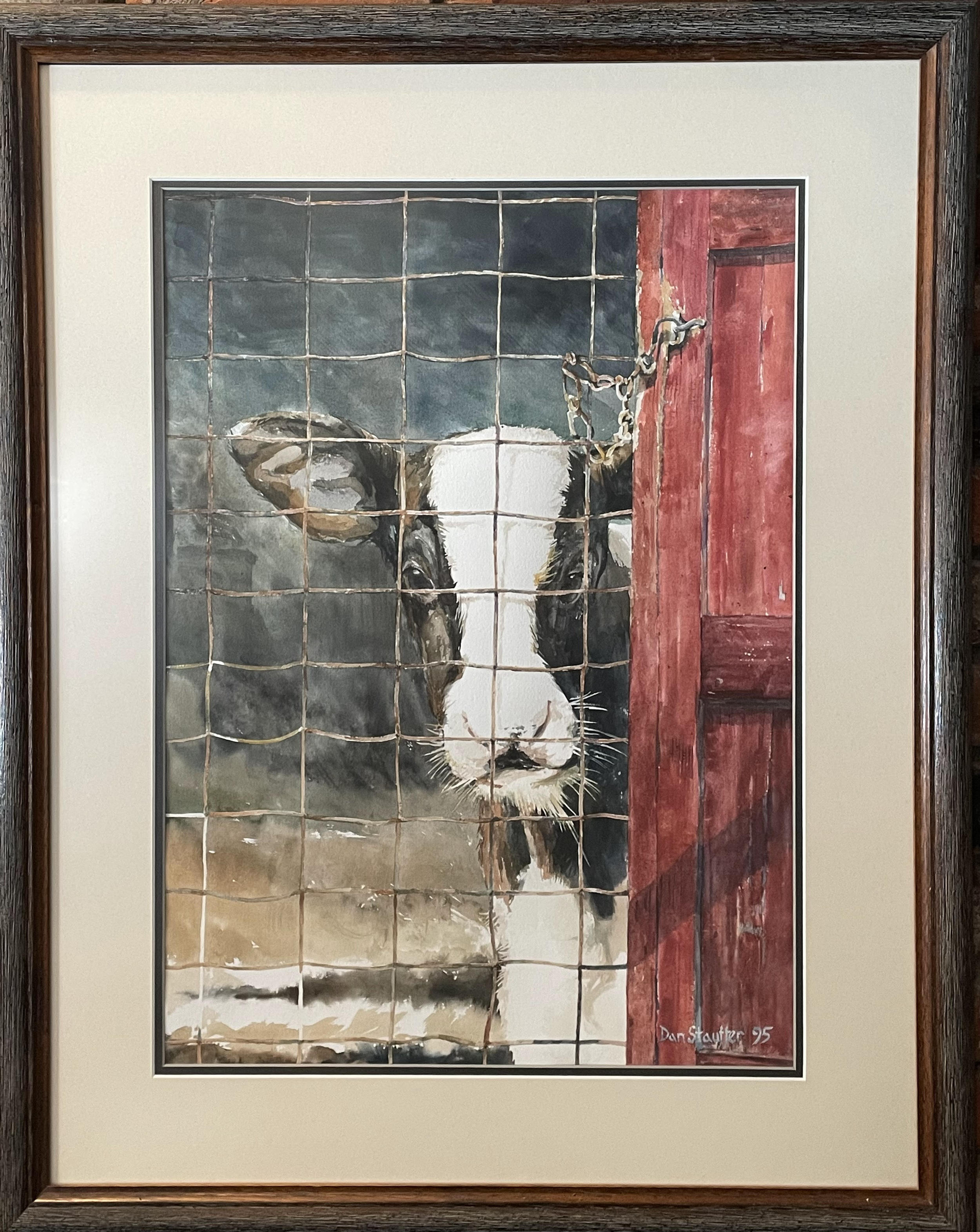 Salami, 1995, 26x30 Watercolor on Paper. SOLD