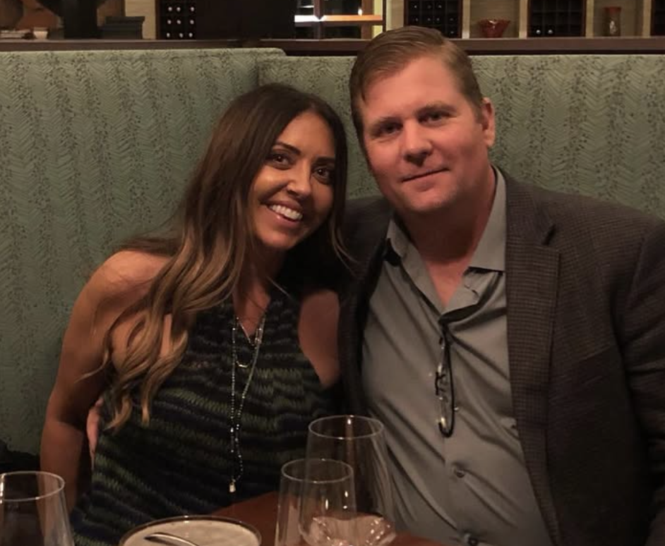 Angela Svonavec at dinner