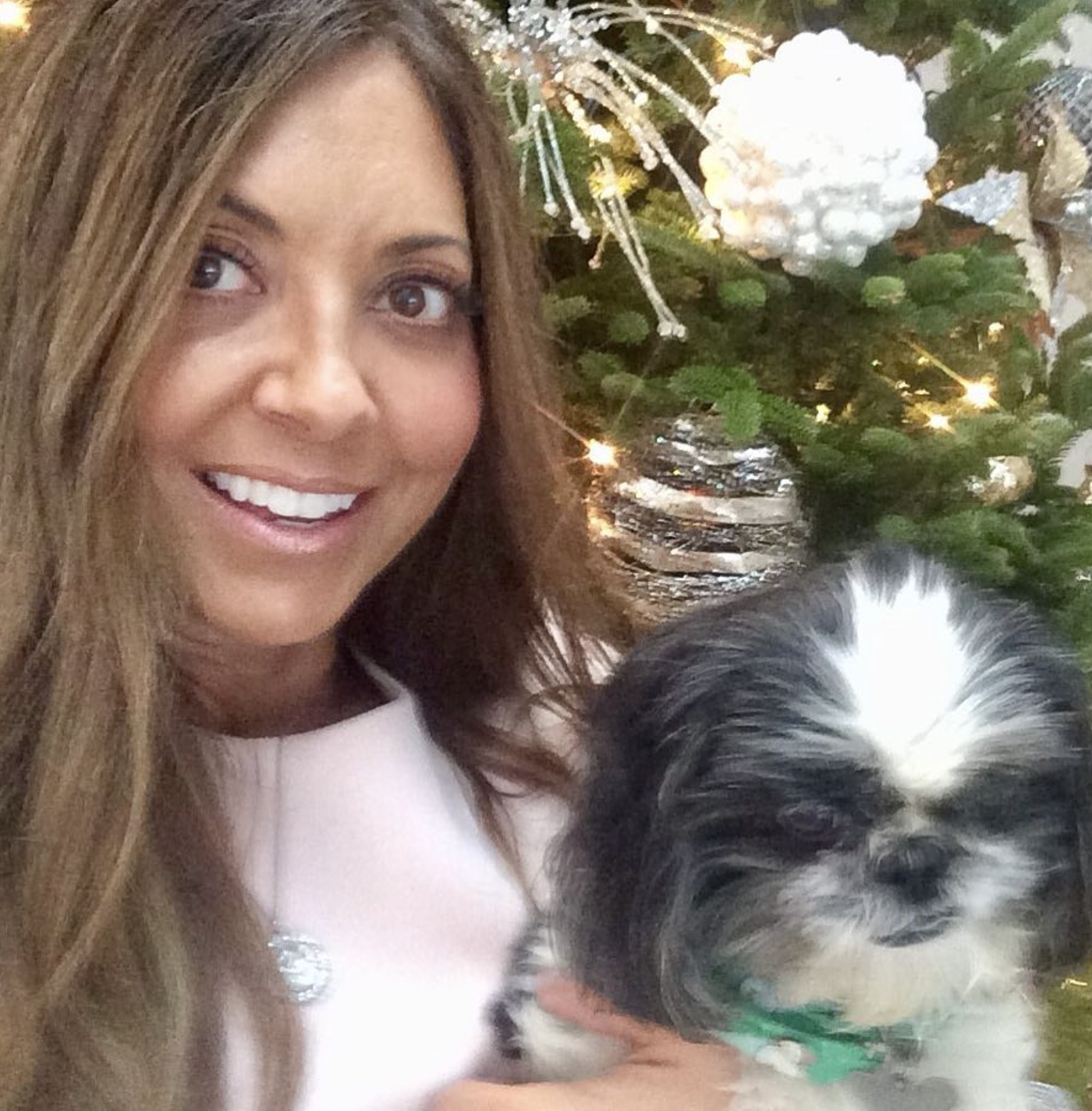 Angela Svonavec with her dog