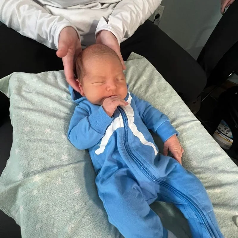 Dr. Brauer doing Cranial Sacral Therapy