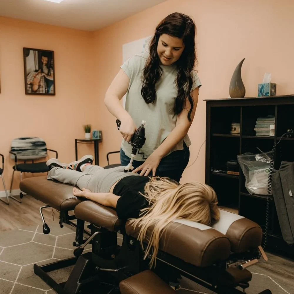 Dr. Brauer working on patient