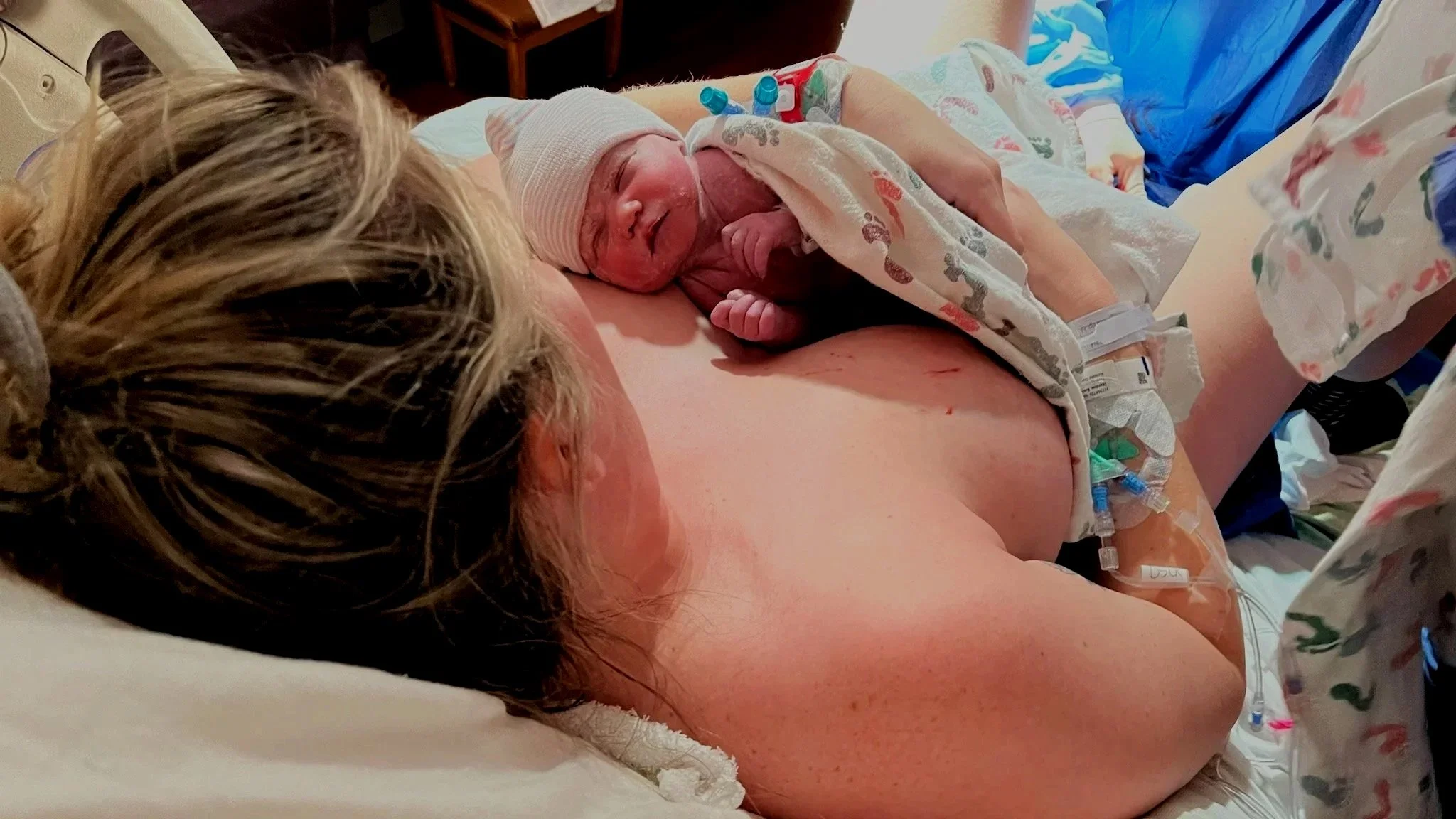 mom and baby post birth