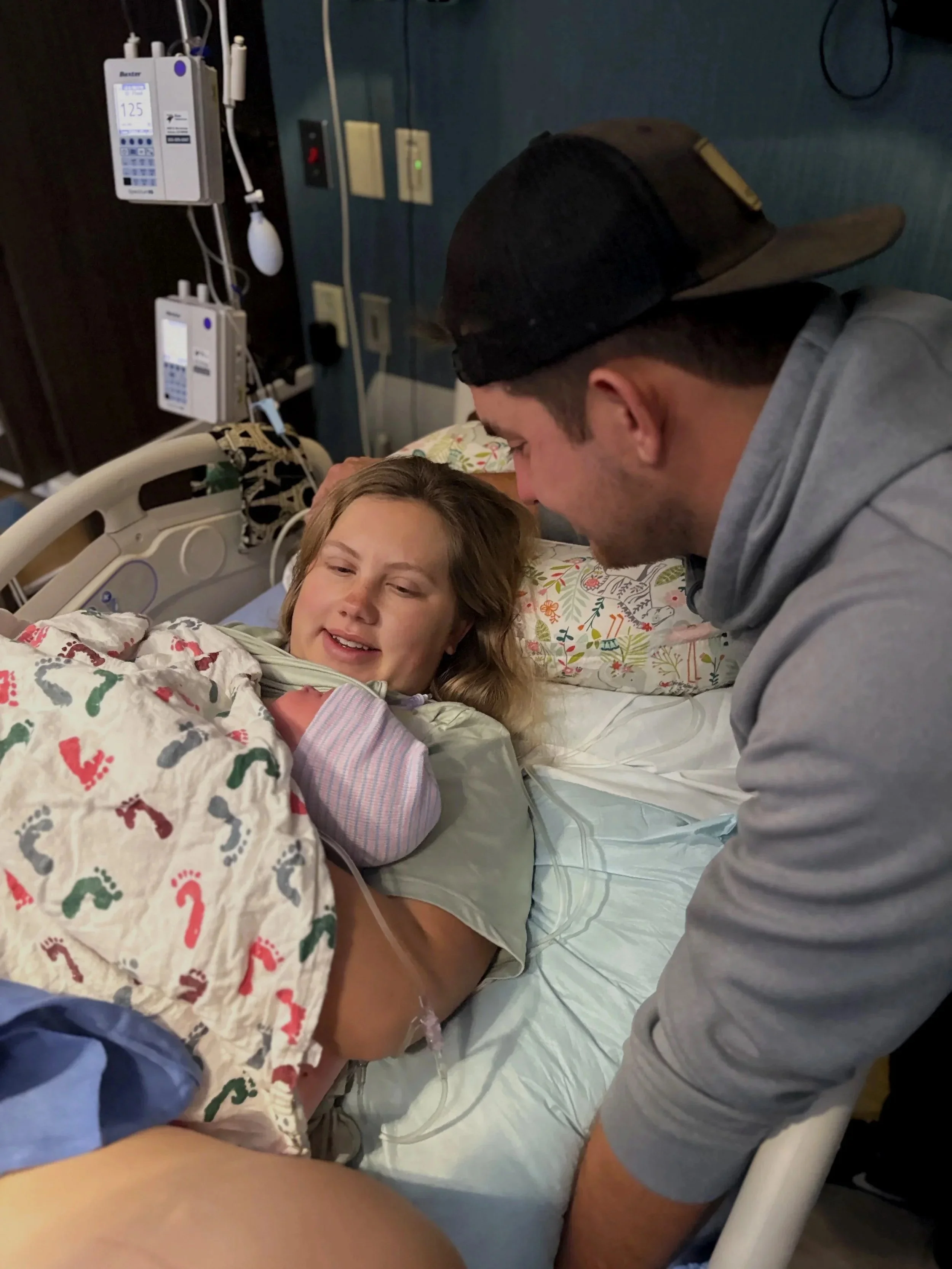 Mother and baby post birth