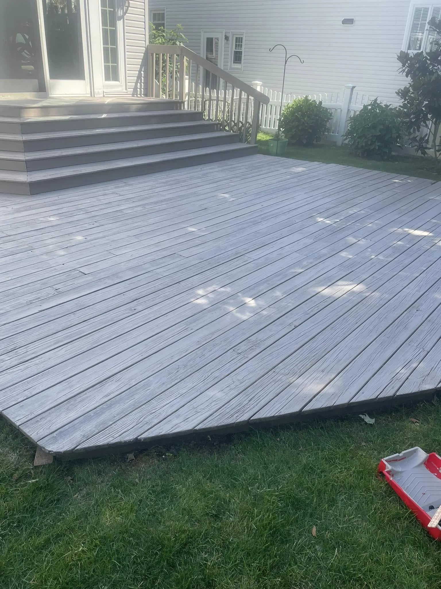 deck after staining