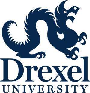 Drexel University logo featuring a stylized dragon