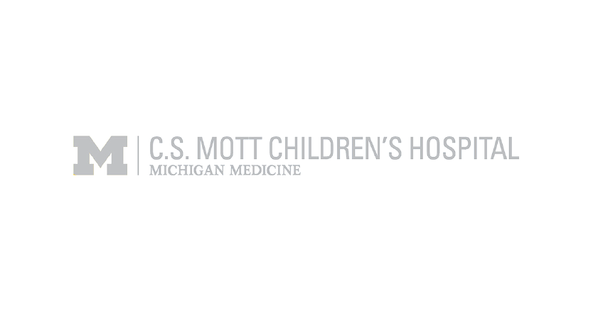 Logo of C.S. Mott Children's Hospital, part of Michigan Medicine.