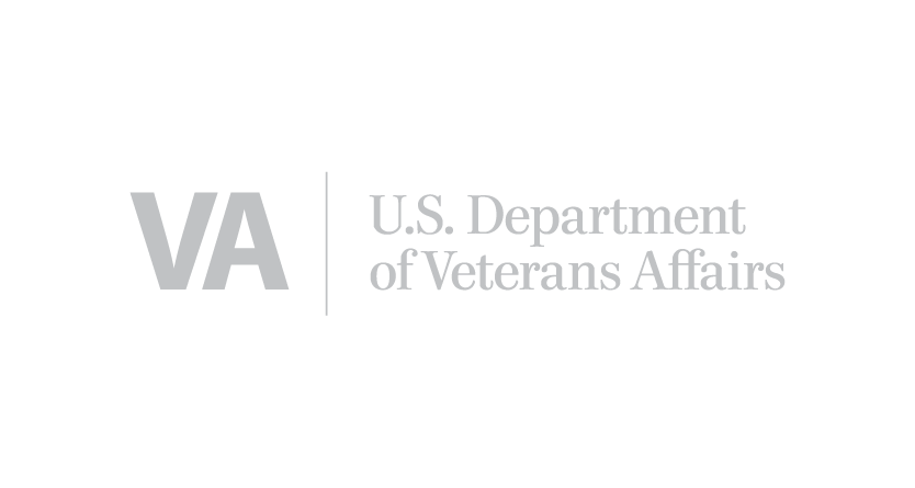 U.S. Department of Veterans Affairs logo with large VA letters and gray text