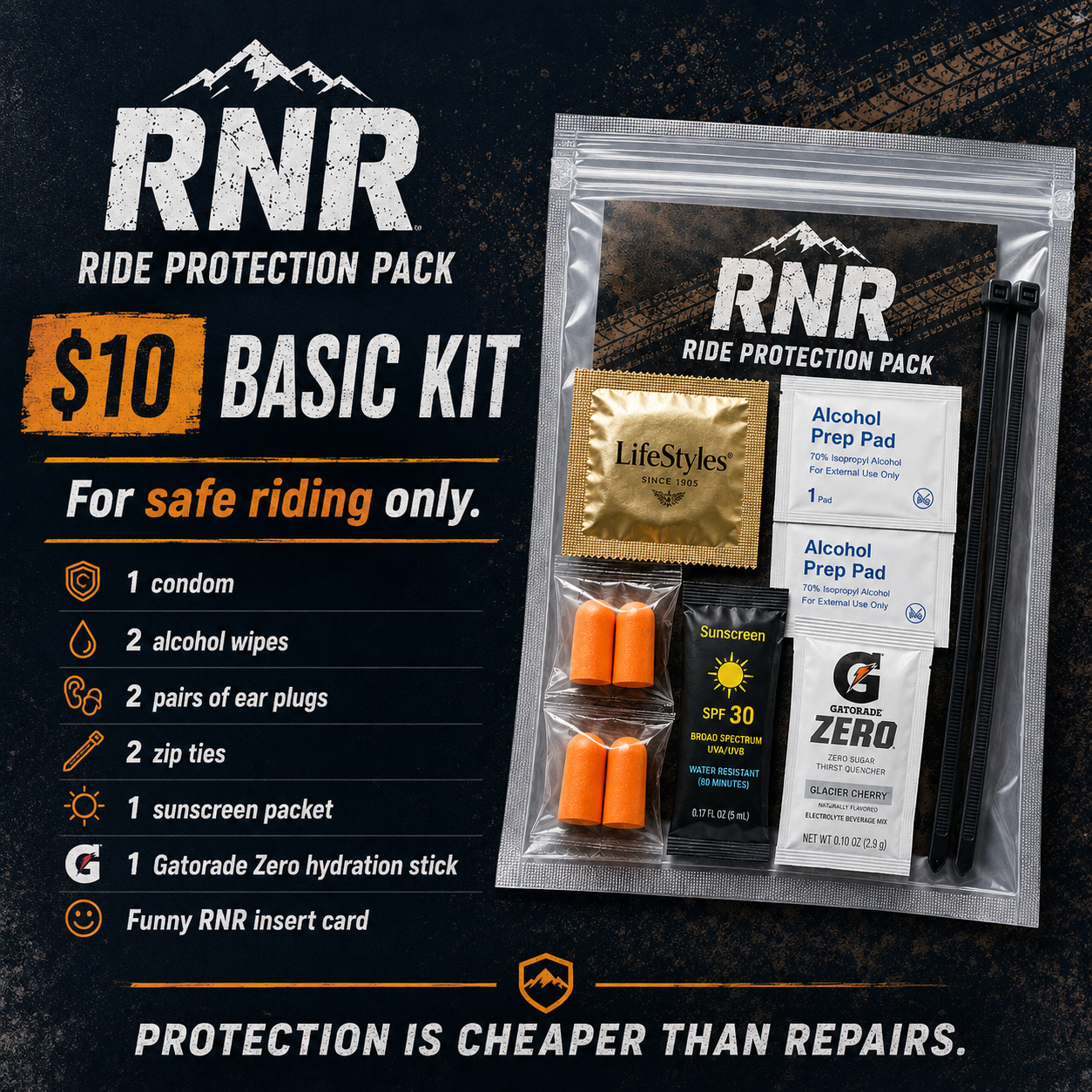RNR Ride Protection Pack – Basic Kit