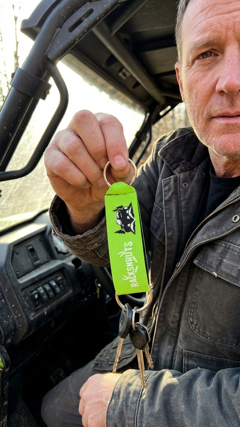 RacksNRuts Neoprene Keychain