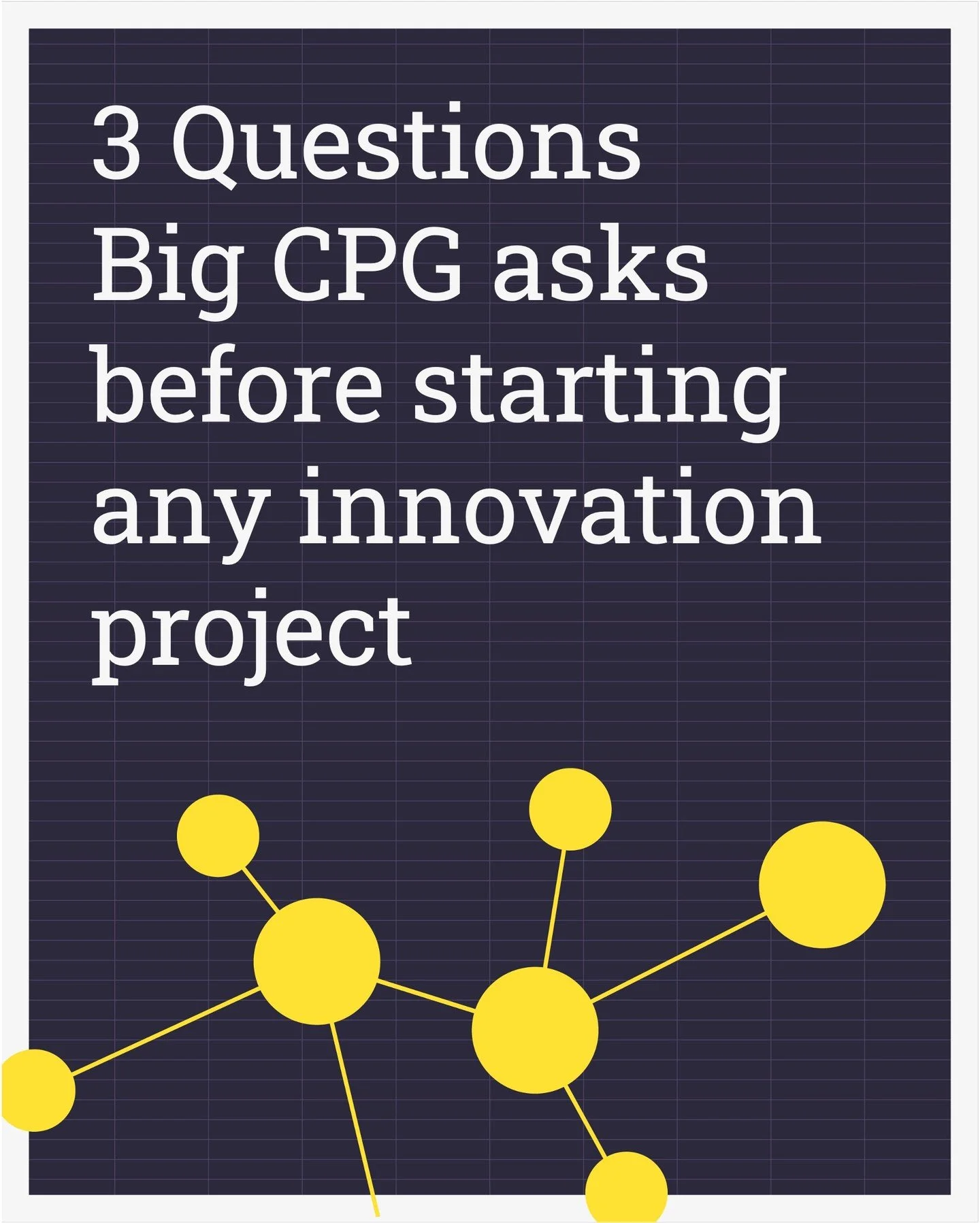 Most CPG brands treat growth like a decision.
It's not. It's a system, and the numbers prove it: up to 80% of new CPG product launches fail. Not because the product was bad... because the system behind it wasn't built before the innovation project st