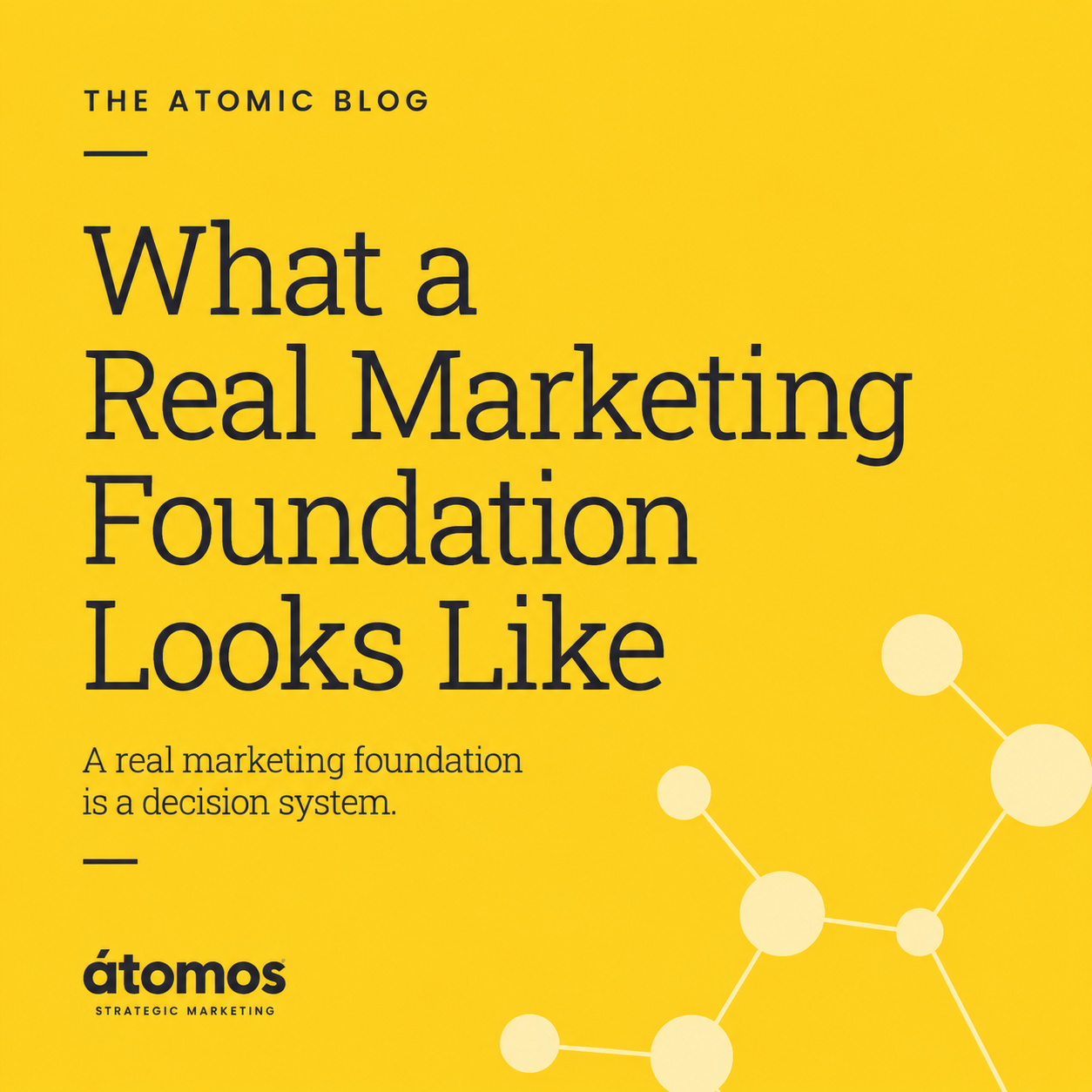 What a Real Marketing Foundation Looks Like