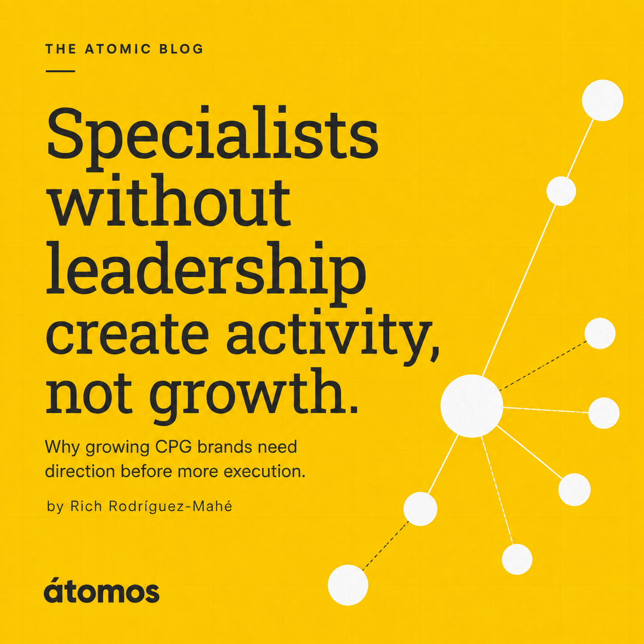 Conductor or Musicians? What an Early-Stage CPG Brand Actually Needs First