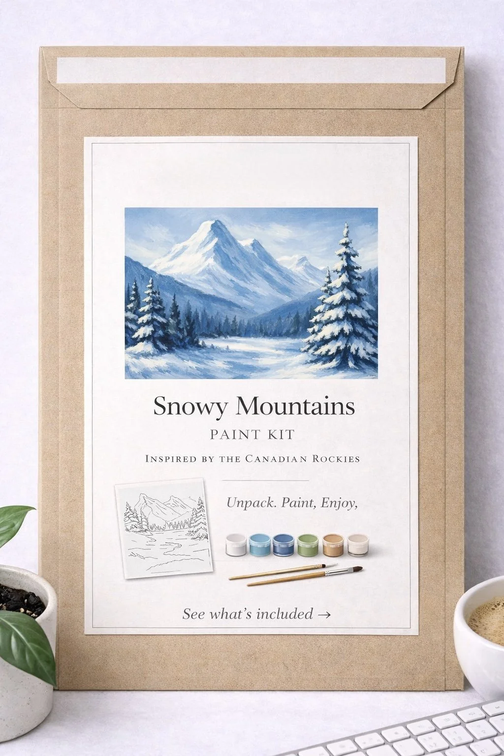 Snowy Mountains – Paint Kit