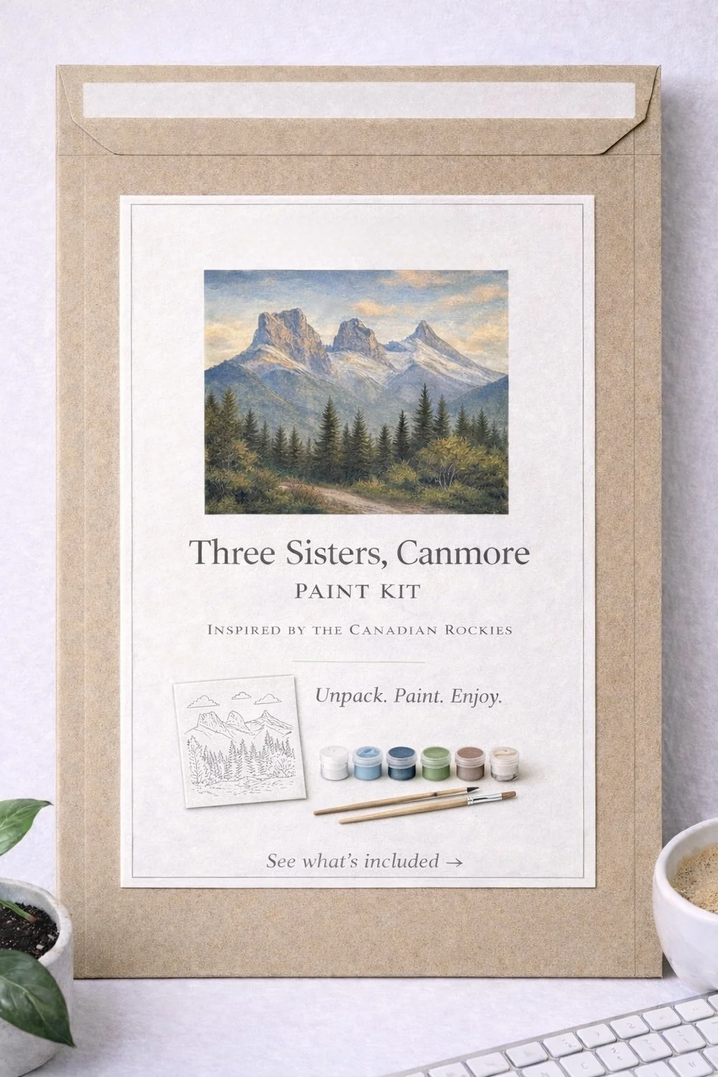 Three Sisters, Canmore – Paint Kit