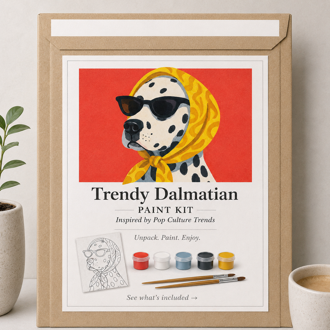 Trendy Dalmation – Paint Kit- Summer Collection