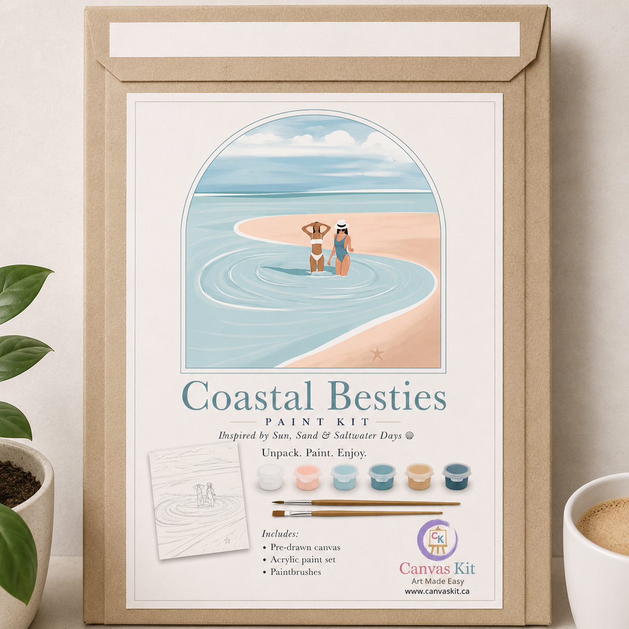 Coastal Besties – Paint Kit- Summer Collection