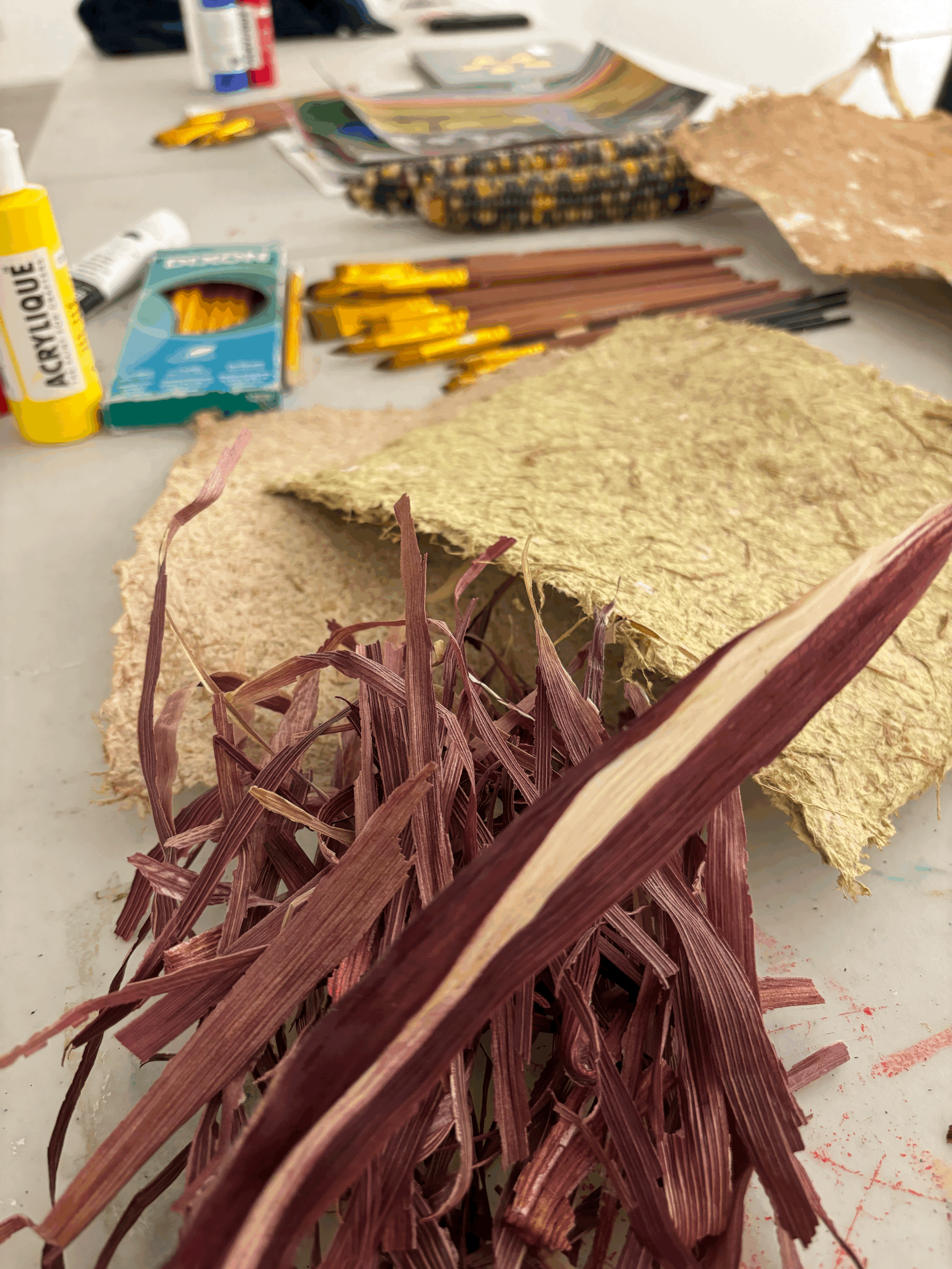 Acrylic Painting on Tule Paper Workshop